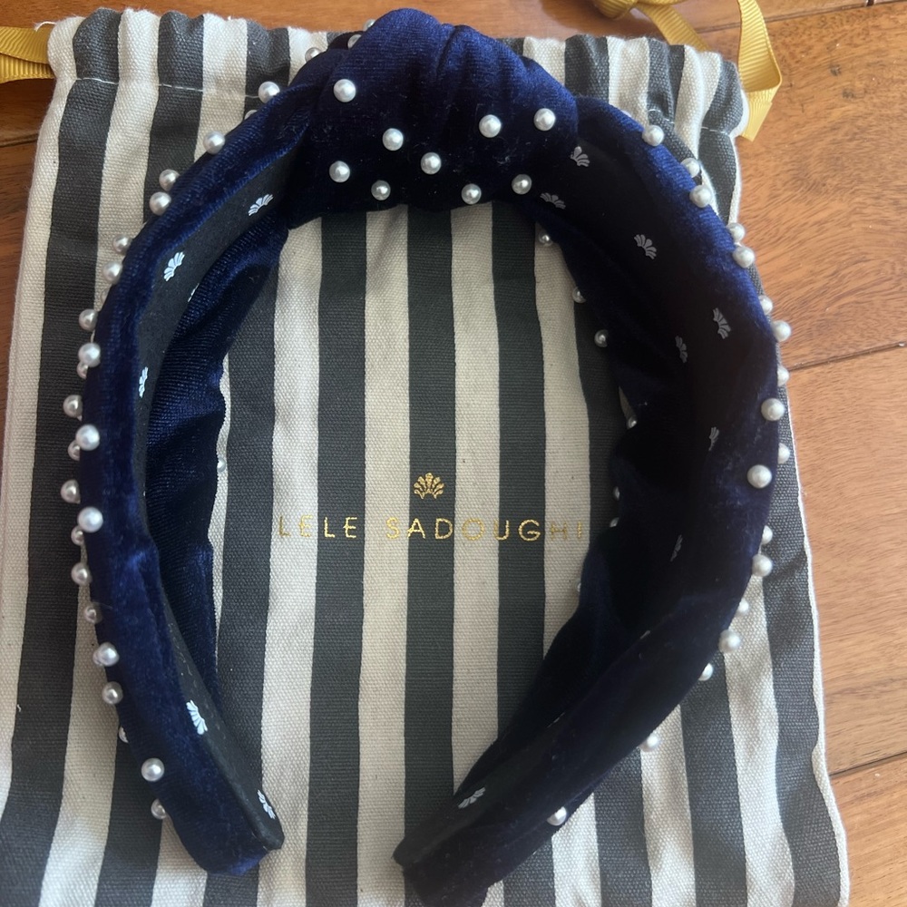 Lele Sadoughi Blue Knotted Hair Accessory